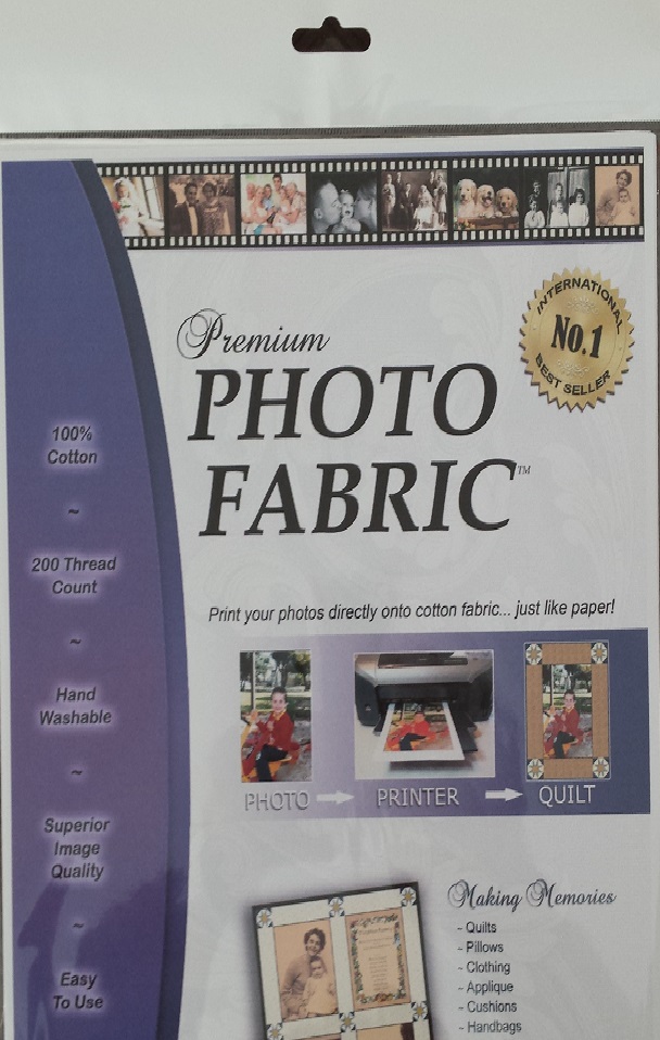 Printable Premium Cotton Photo Fabric A4 Size Pack of 5 Sheets - Click Image to Close